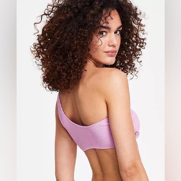 SALT + COVE Juniors' One-Shoulder Top/Textured Hipster Bottoms Bikini Set | NEW! - Picture 7 of 13